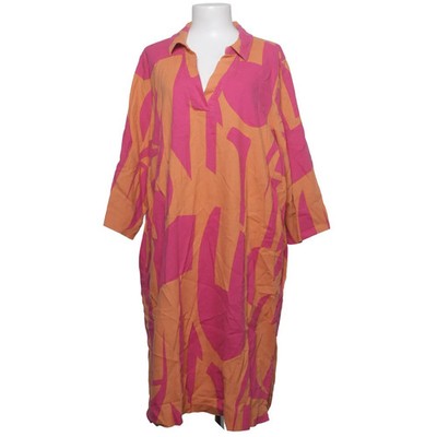Wasabi Concept, Kleid, Größe: L, Pink/Orange/Mehrfarbig, Leinen/Viskose #18H