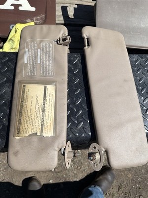 1995-2000 Toyota Tacoma Tan 4x4 Sun Visor Visors Set 