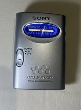 Sony Walkman SRF-59 AM/FM Silver Walkman Radio Belt Clip Headphone Jack WORKS