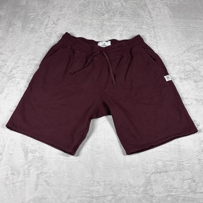 Reigning Champ Midweight Terry Shorts Men s Size Large Sweat Maroon Drawstring