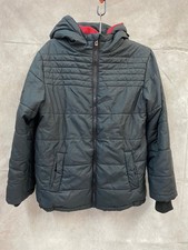 Lucky Brand Boys Black Hooded Jacket Full Zip Size M