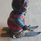 Tin Wind-Up Bear Skier Character Toy - Vintage Style Tinplate Windup Toy — photo 5