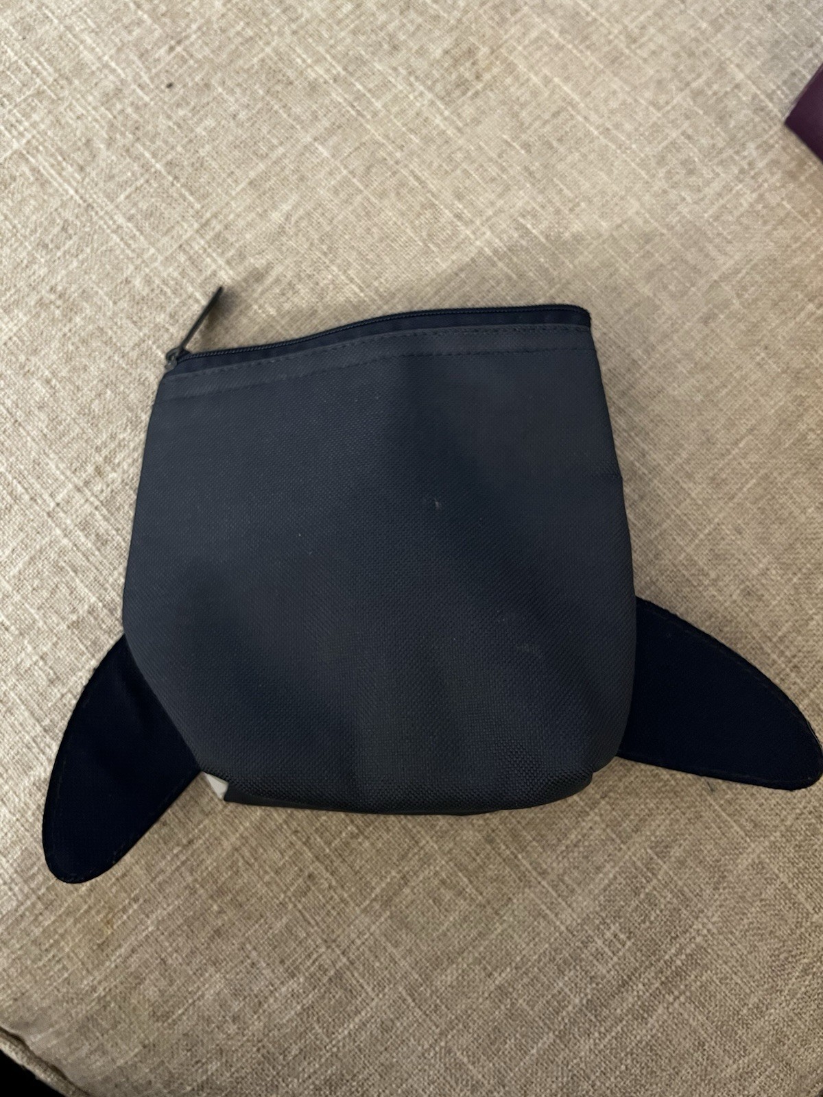 Thirty-One Cool Zip Snacker Bag Pouch Gray Shark Kids Cooler 5”x5.5”