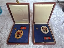 Feuerwehr Ehrenzeichen Rheinland Pfalz, Silber 24 Jahre und Gold 35 Jahre