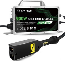 NEW 18 AMP 36 Volt 900W Golf Cart Battery Charger - EZGO TXT with D Style Plug