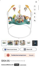 Fisher-Price Musical Forest Jumperoo, Music, Lights, 3 Heights, 360  Seat