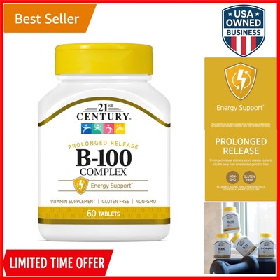 B-100 Complex Prolonged Release Caplets 60 count Energy Nervous System