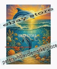 500 piece jigsaw puzzle Dolphins Coral Depth Deep Sea Scene ocean life
