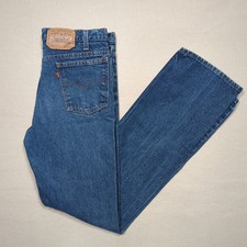 VTG 80s Levi's 517 Bootcut Denim Jeans Mens 34x36 32x34 Orange Tab Western USA