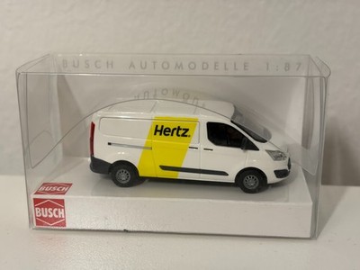 Busch 52417 Ford Transit Custom Autovermietung Hertz 1:87