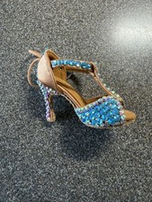 New BLOCH Swarovski Decorated Ballroom Shoe Keychain