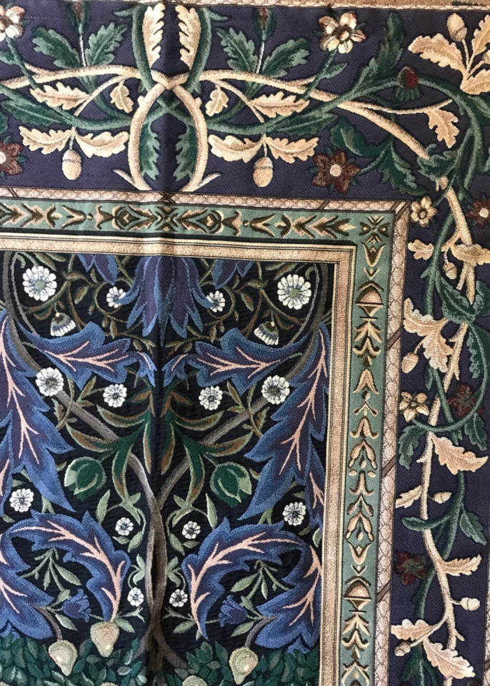 Tapiz grande colgante de pared Tree of Life estilo William Morris 54" X 37" de ancho Foto 4 de 4
