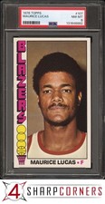 1976 TOPPS #107 MAURICE LUCAS TRAIL BLAZERS PSA 8