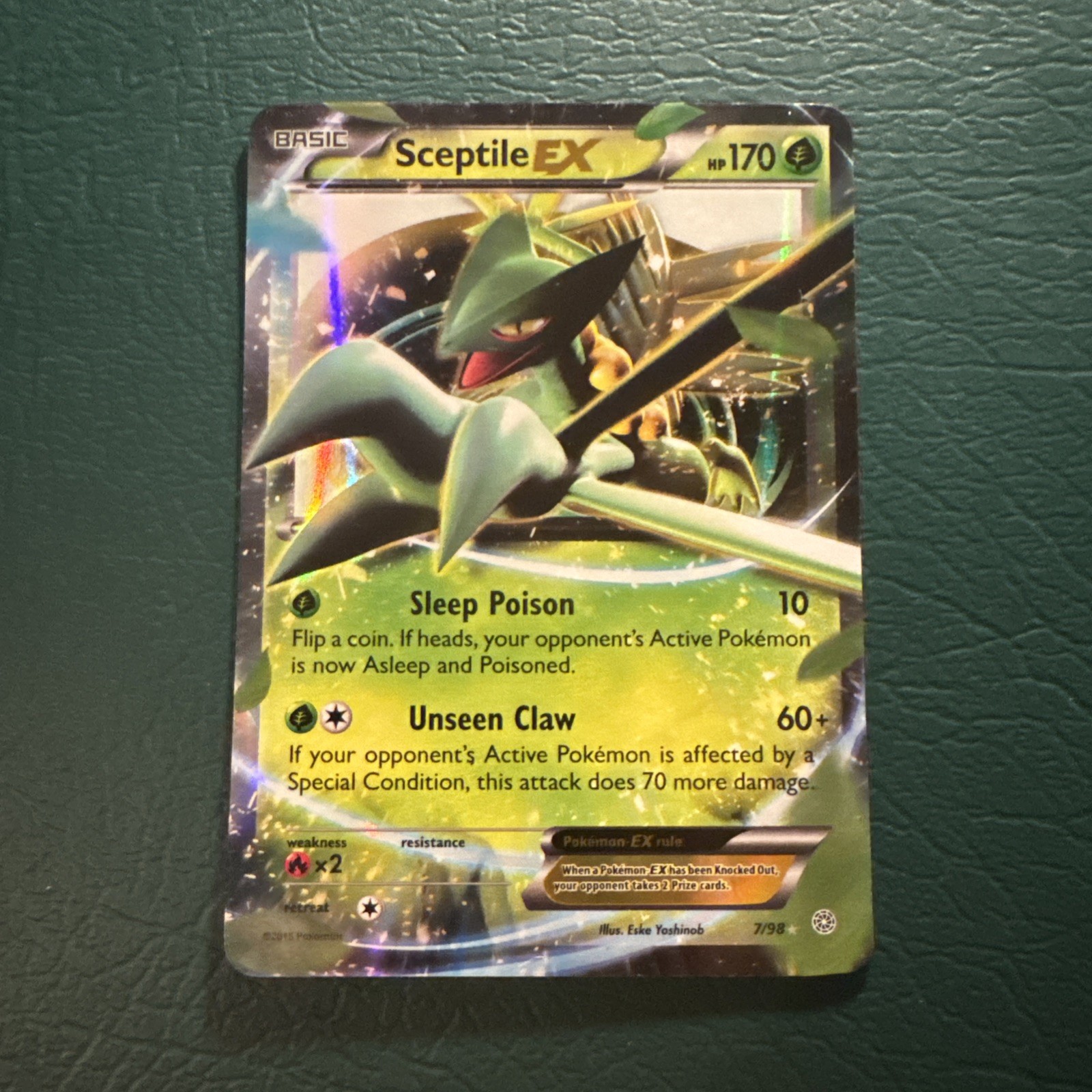 Sceptile EX 7/98 Pokemon TCG XY-Ancient Origins Holo Rare