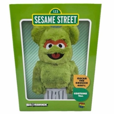 BE@RBRICK Oscar the Grouch 400% Sesame Street Medicom Toy
