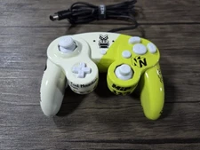 Custom Hand Painted Gamecube Controller With Replacement Buttons And Joysticks