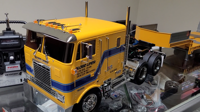 Tamiya R/C 1/14 Globeliner Semi + MFC-01 LED Light & Sound Unit +