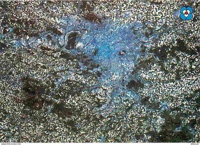 Postcard - 75 - Paris - First image of the Thematic Mapper on Pans - Pr view