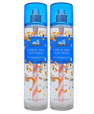 Bath  Body Works Cereal Milk Soft Serve Fragrance Mist Spray 8oz 2 PACK Gifted