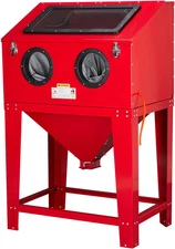 90 Gallon Abrasive Blast Cabinet 40-80PSI Sand Blasting Cabinet with Stand, Heav