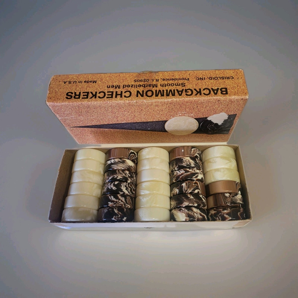 Vintage Crisloid Backgammon 30 Pieces - Approx 1.25