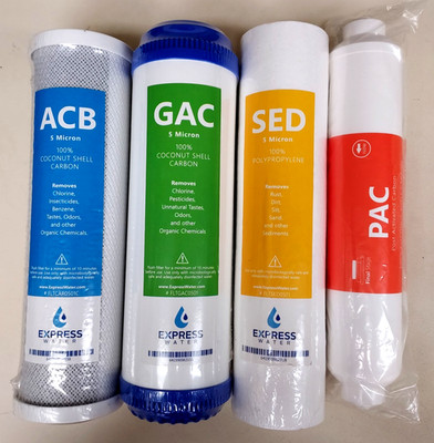 Express 5 Micron Reverse Osmosis System Water Filters GAC ACB PAC SED NEW