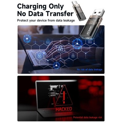Portable USB Data Blocker Set, Prevent Data Theft