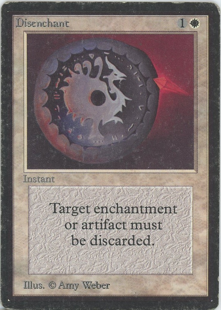 Disenchant - Beta Edition - MP Magic MTG English Edge Wear
