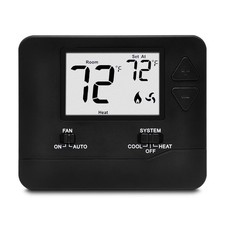 ELECTECK Non-Programmable Digital Thermostat for Home, up to 1 Heat/1 Cool wi...