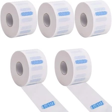 5 Rolls Disposable & Flexible Paper Neck Strips Barber For Salon Hair Cutting[