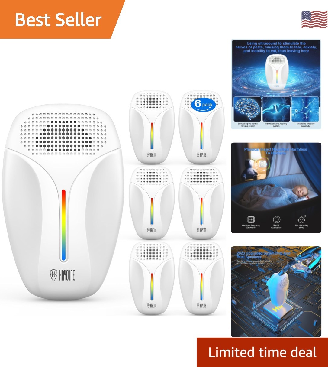 Home Insect Control Devices Compact Ultrasonic Pest Control Devices for Home: 6 Non-Toxic Repellers ...