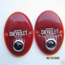 1933-36 Chevy Taillight Lenses With Blue Dots.