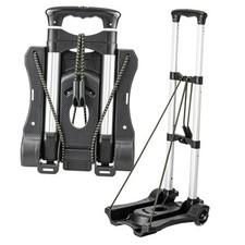 Small Folding Hand Truck Dolly with 2 Wheels, Lightweight Aluminum Foldable
