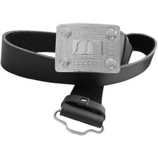 Mens Black Kilt Belt Buckle Size 3XL 58" - 62" 147-158cm