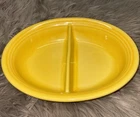 Fiestaware Seconds Sunflower 10” Divided Veggie Bowl Fiesta Ware