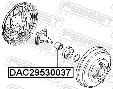 2x ✅Fits FEBEST DAC29530037 REAR HUB BEARING MAZDA DEMIO DY 2002-200 ⭐UK Seller⭐