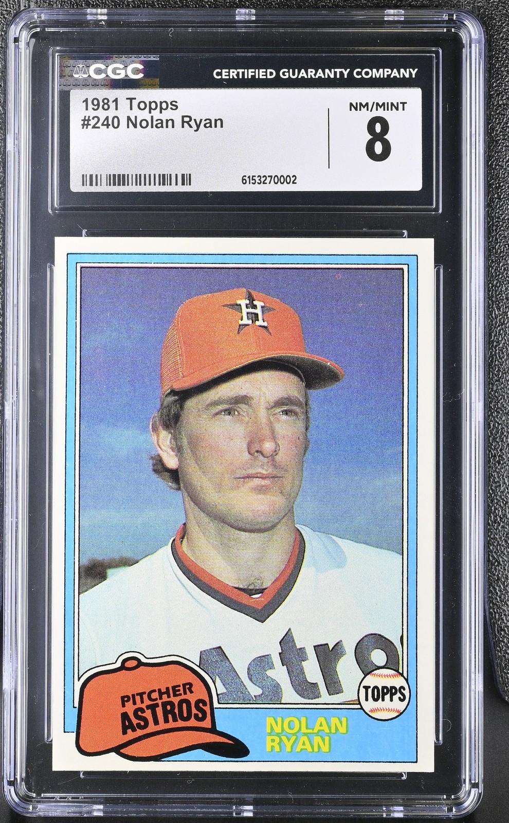 1981 Topps #240 Nolan Ryan CGC 8
