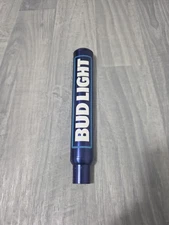 Bud Light Heavy Solid Aluminum 12" Inch Blue Beer Tap Handle 