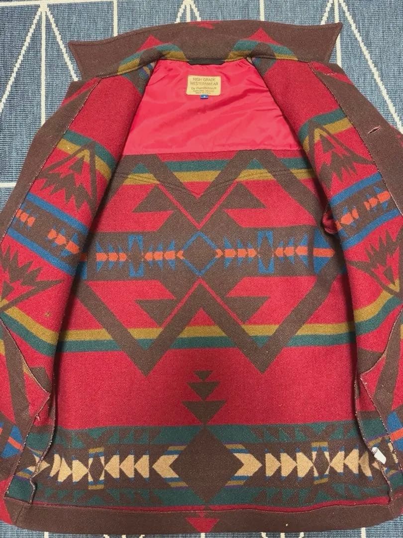 Pendleton Native Pattern Jacket 90s S American Ma… - image 2