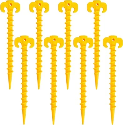 ERUINFANG 8 Stück Zeltheringe Sandheringe Tent Pegs Zelthaken Zeltnägel Camping Heringe