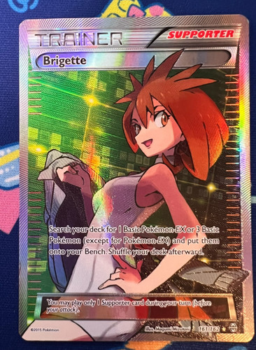 Brigette (Full Art) 161/162 Pokemon XY Breakthrough Holo Ultra Rare