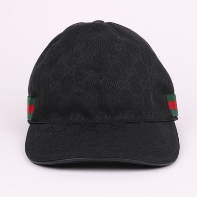 Gucci Baseball Cap schwarz GG Stoff L 153845527