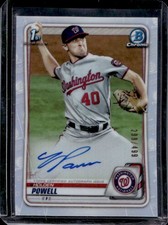 2020 Bowman Draft Holden Powell Chrome Auto Autograph Refractor #/499 Nationals