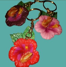 Hibiscus Keychain
