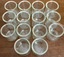 Yoplait Oui Yogurt 5 oz Glass Jars Crafts DIY Crafts Organize Storage Lot of 14