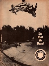 1988 • REESE SIMPSON for Sawblade Schmitt Stix print ad • 80s skateboard DA-10