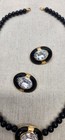 Vintage Trifari Goldtone Enamel Jewelry Set Lightweight Lucite And Rhinestones — photo 3
