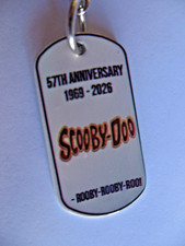 Scooby Doo /Dog Tag Keychain 57th Anniversary METAL Free Shipping