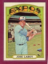 1972 Topps ##727, Coco Laboy, Montreal Expos, NM