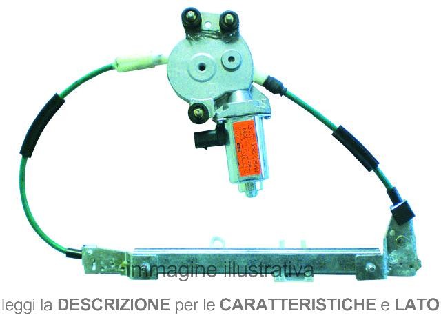 Alzacristallo Fiat Multipla 11/'98-05/'04 Posteriore Elettrico 5 Porte Dx Destro